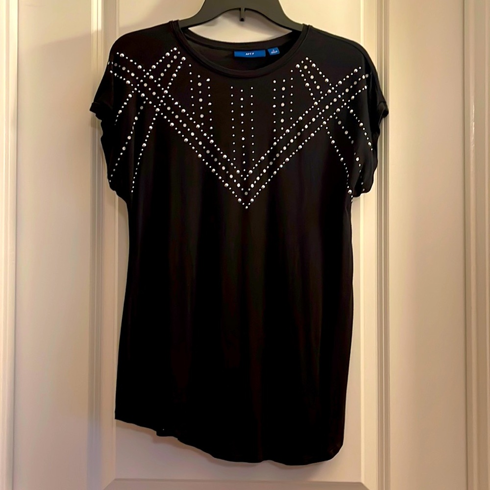 (2) Apt 9 Woman’s Blouses Size S Black & Blue